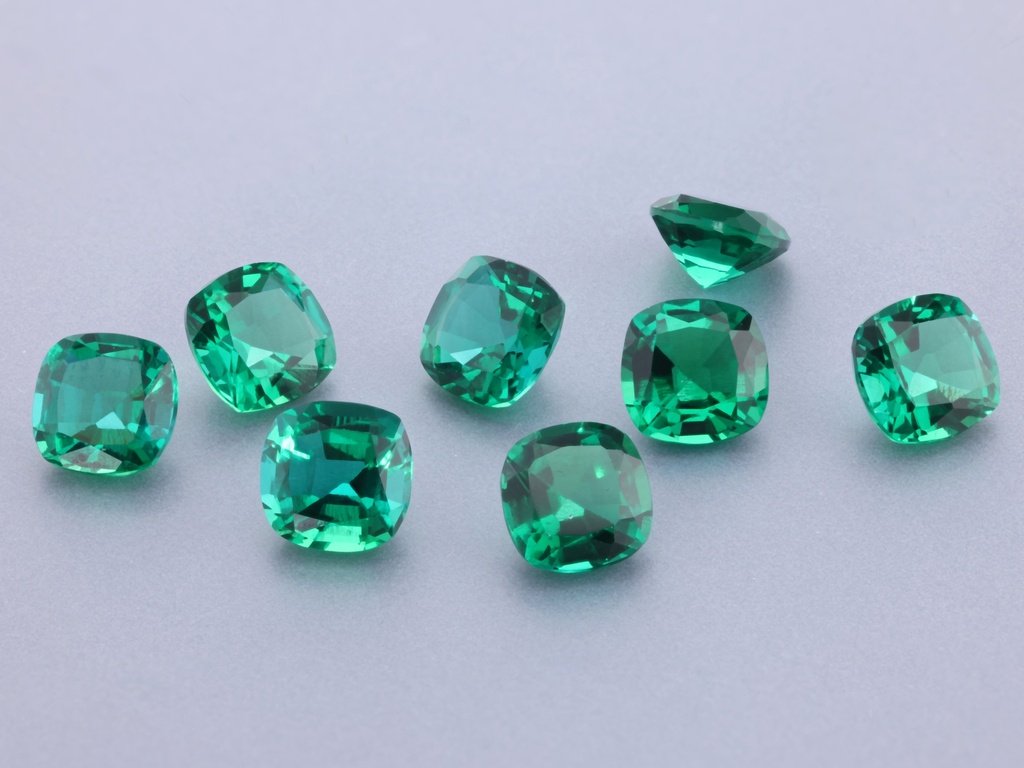 Hydrothermal/Lab Grown Emerald 5.00mm Square Cushion