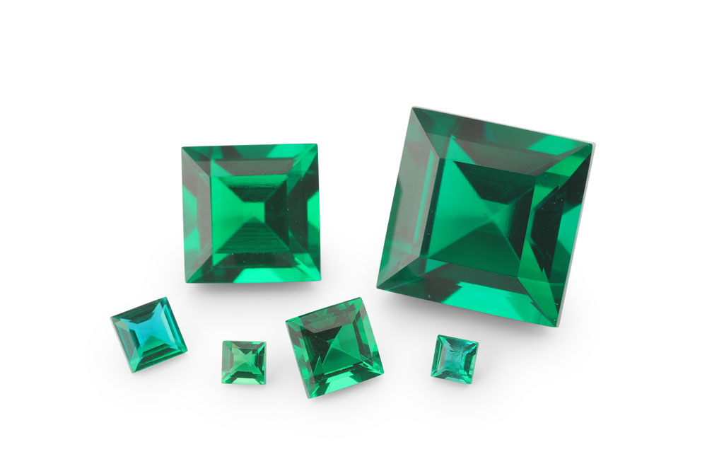 Hydrothermal/Lab Grown Emerald 1.00mm Carre Cut