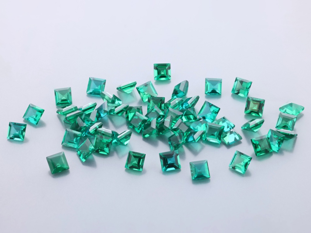 Hydrothermal/Lab Grown Emerald 2.50mm Carre Cut