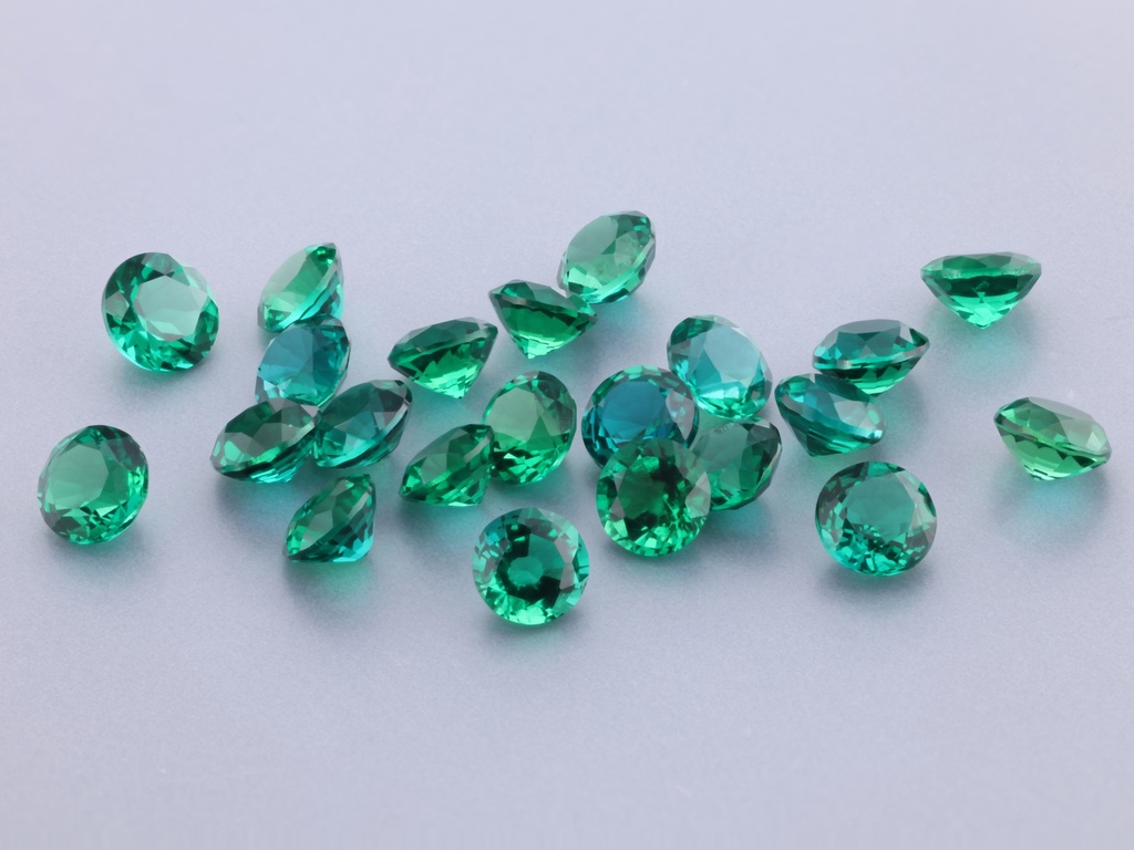 Hydrothermal/Lab Grown Emerald 4.25mm Round