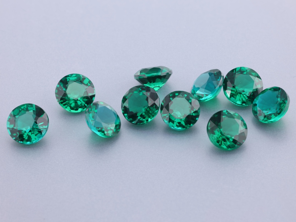 Hydrothermal/Lab Grown Emerald 5.50mm Round