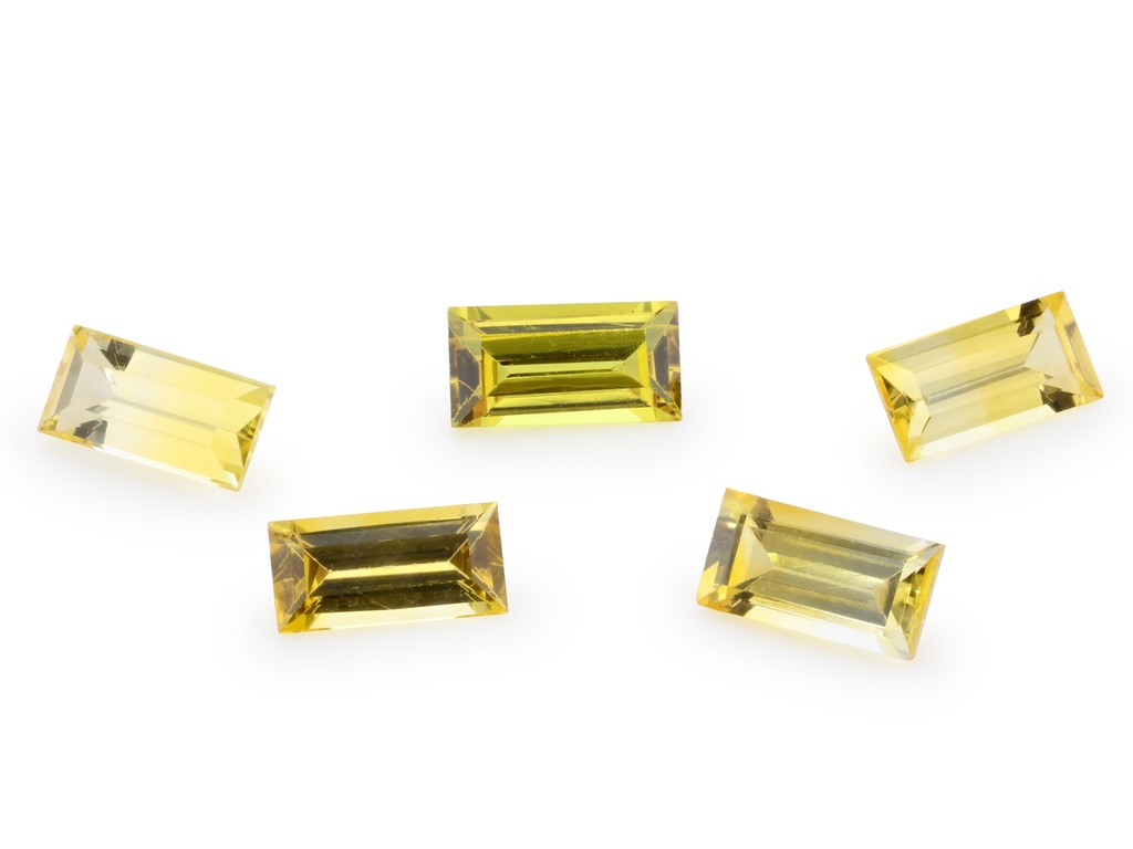 Yellow Sapphire 5x2.5mm Baguette Mid
