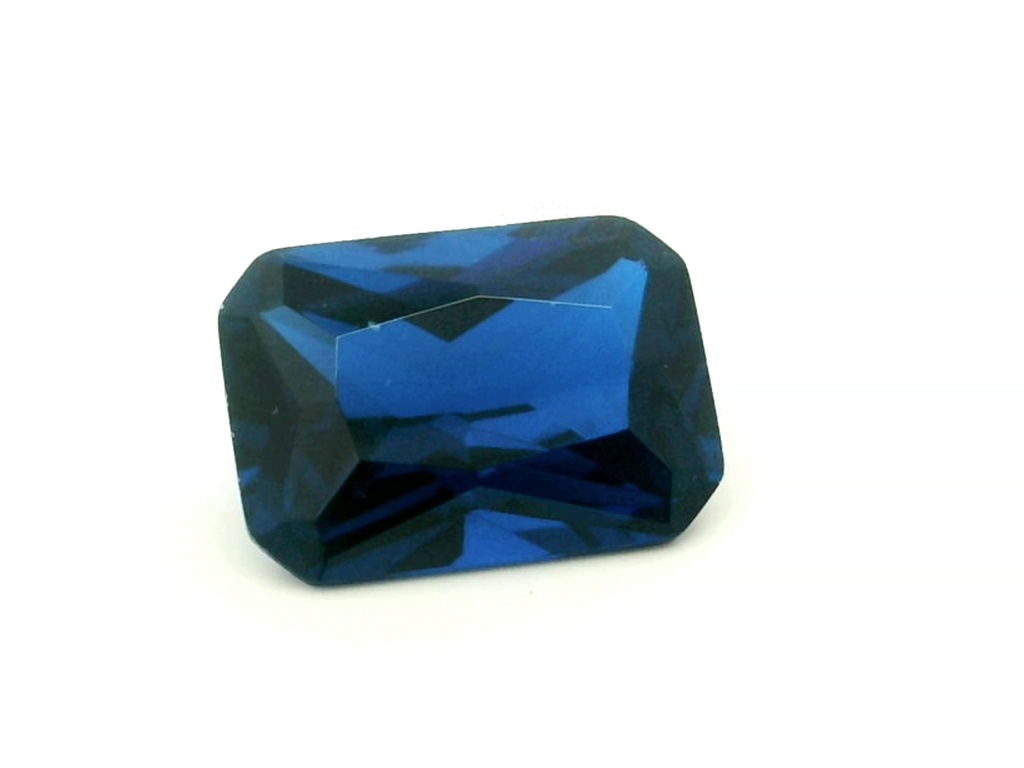 Synthetic/Lab Grown Spinel 14x10mm Radiant Emerald Cut Cobalt Blue
