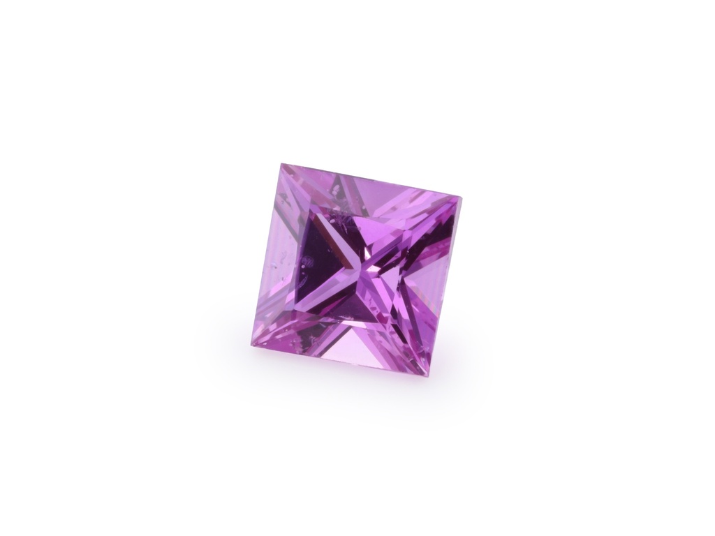Pink Sapphire 3.50mm Princess Cut Dark