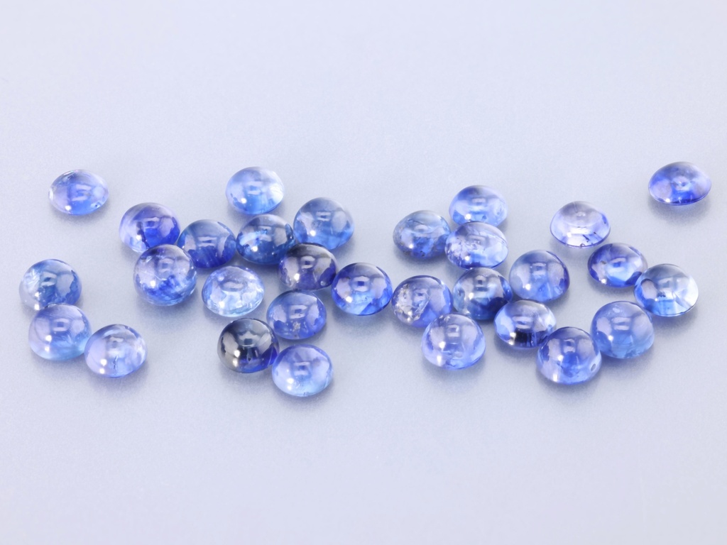 Blue Sapphire 3.75-4.00mm Round Cabochon