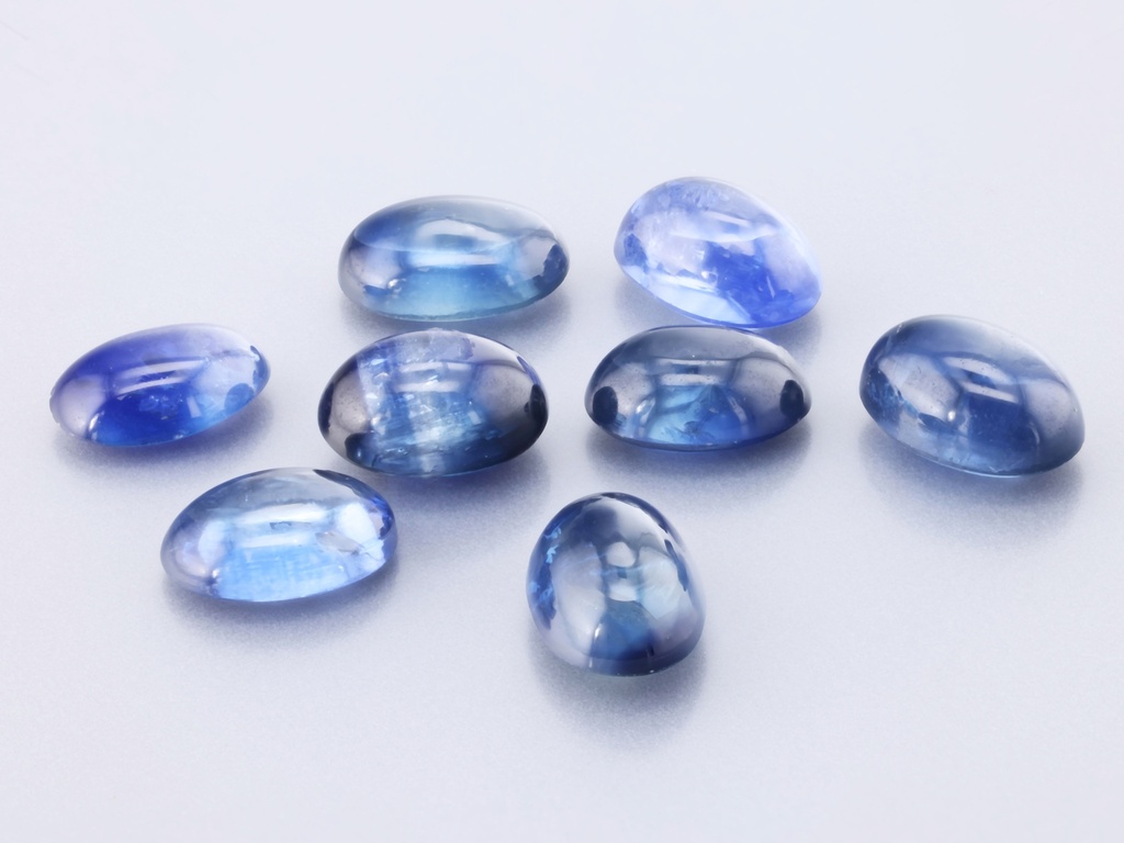[SAVC0604P1] Australian Sapphire 6x4mm Oval Cabochon Blue