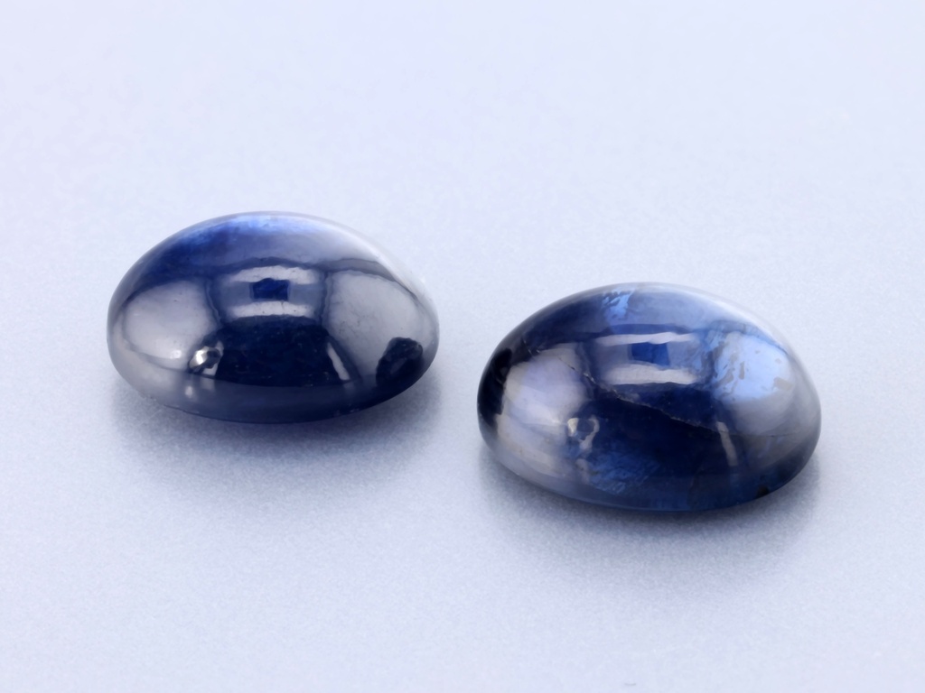 [SAVC0806P1] Australian Sapphire 8x6mm Oval Cabochon Blue