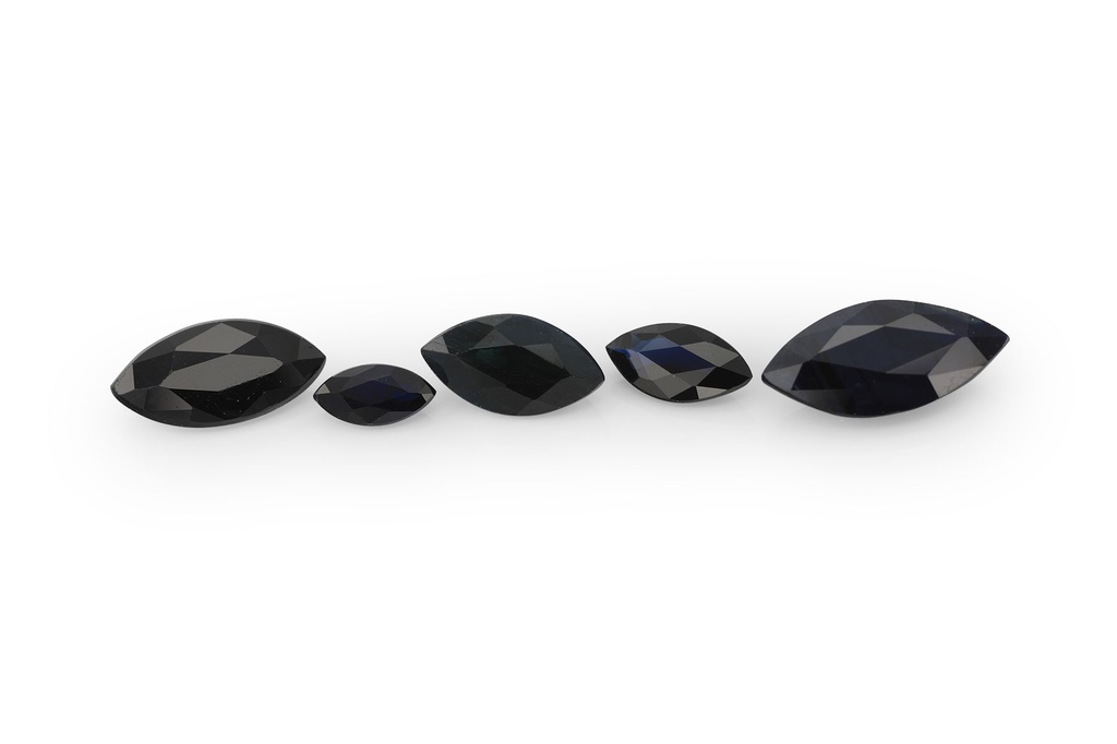 [SKMB0804] Australian Sapphire 8x4mm Marquise Black