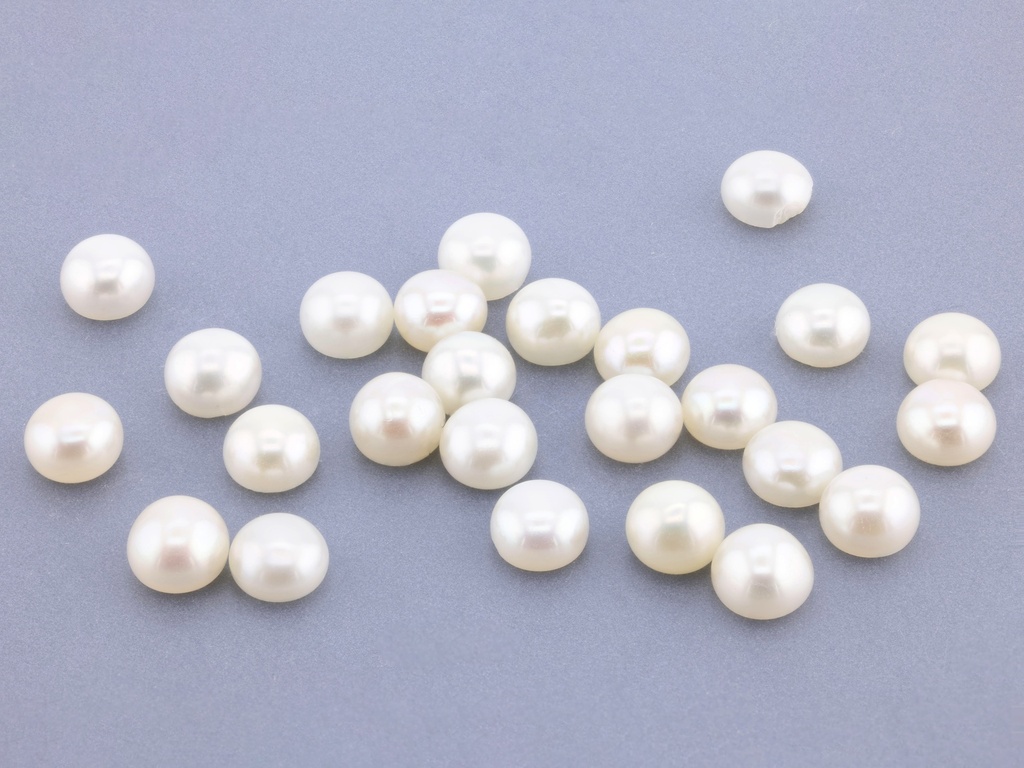 Freshwater Half Seed Pearls 3.50-3.75mm White