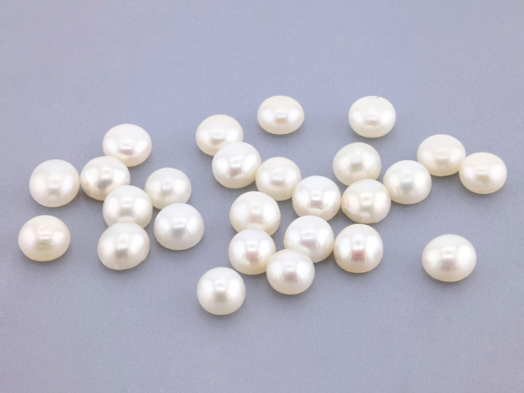 Freshwater Half Seed Pearls 3.75-4.00mm White