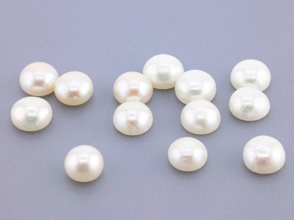 Freshwater Half Seed Pearls 4.50-5.00mm White