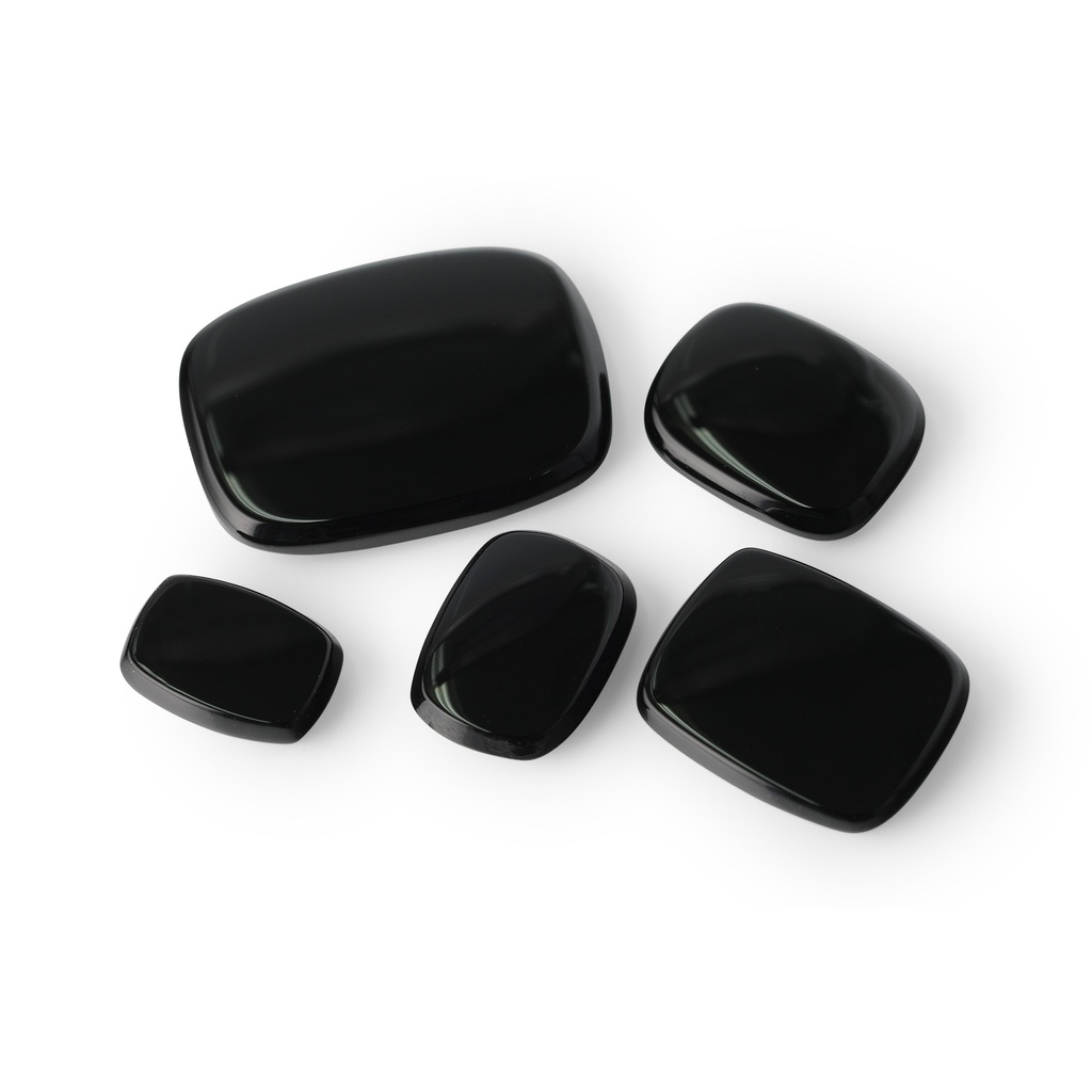 Onyx 8x6mm Cushion Double Bevel Buff Top