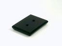 Onyx 16x12mm Baguette Buff Top Double Drilled