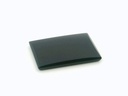 Onyx 12x10mm  Double Bevel Buff Top Baguette