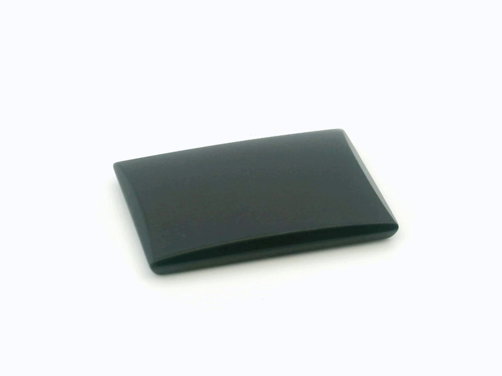 [XBDBT-1612] Onyx 16x12mm Double Bevel Buff Top Baguette
