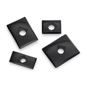 Onyx 16x12mm Baguette Countersunk