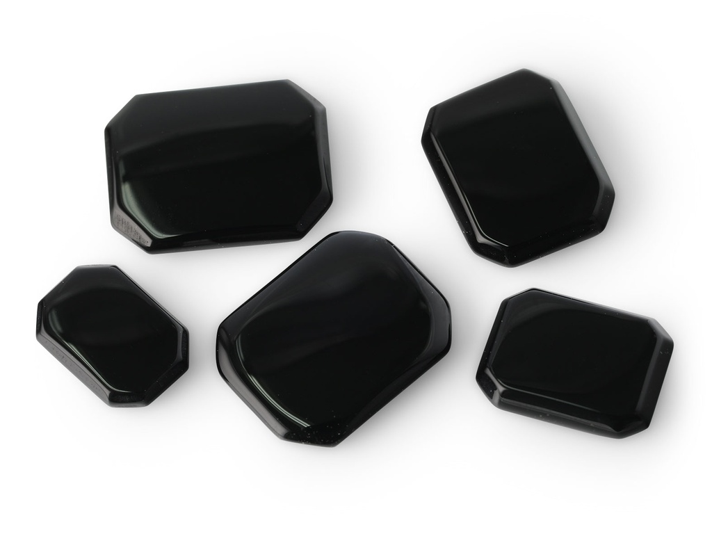 Onyx 40x30mm Emerald Cut Double Bevel Buff Top
