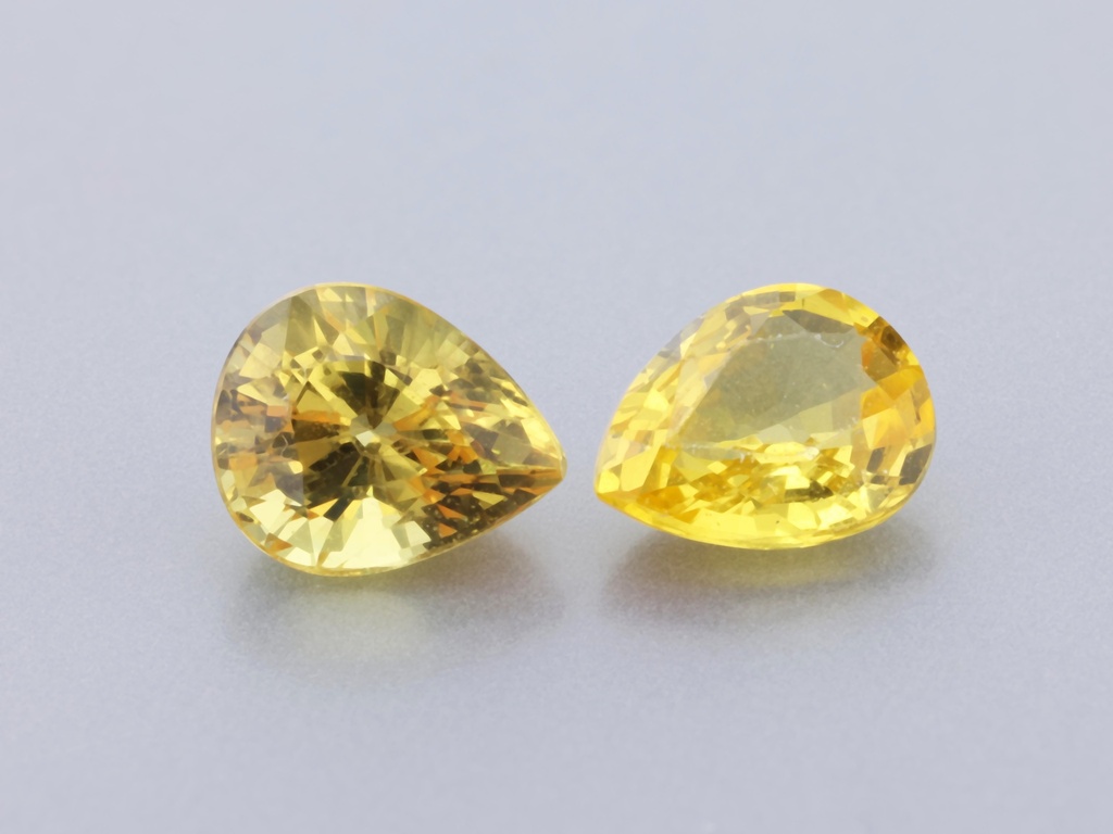 [SYJ20093] Yellow Sapphire 5x4mm Pear Shape