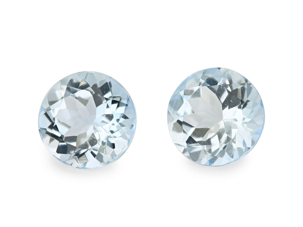 [BARB0600A] Aquamarine 6.00mm Round Light Blue