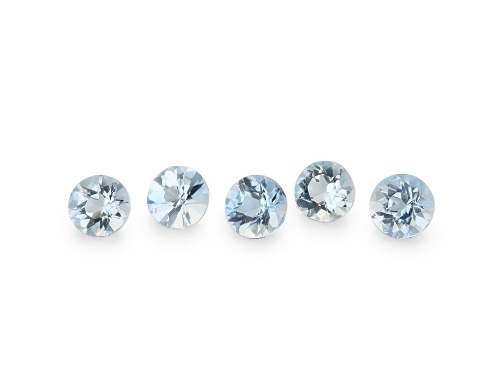 [BARB0250B] Aquamarine 2.50mm Round Dark Blue
