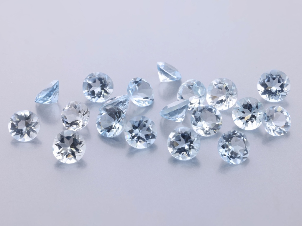 [BARB0400] Aquamarine 4.00mm Round Light to Mid