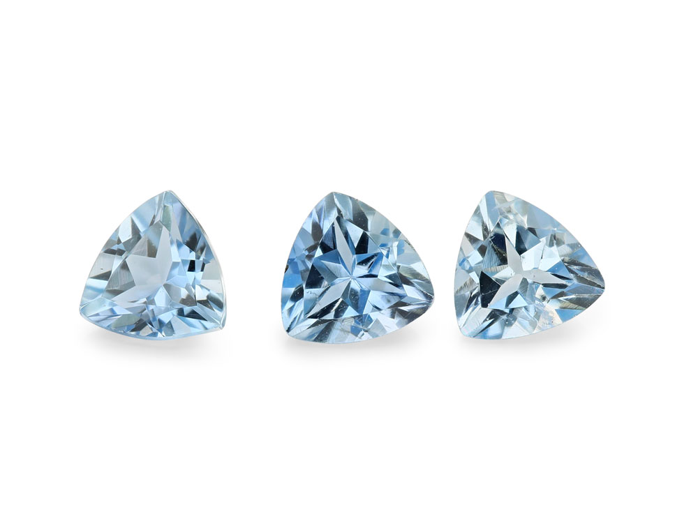 [BATB0400] Aquamarine 4.00mm Trilliant Dark Blue
