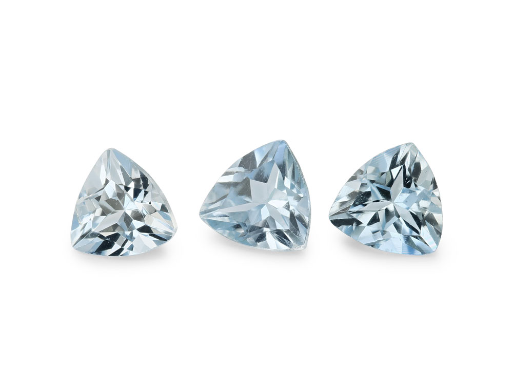[BATB0400A] Aquamarine 4.00mm Trilliant Mid Blue