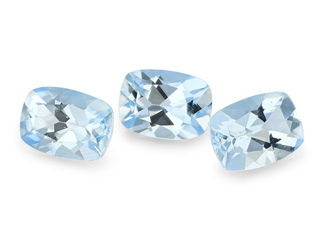 [BAAB0705] Aquamarine 7x5mm Cushion
