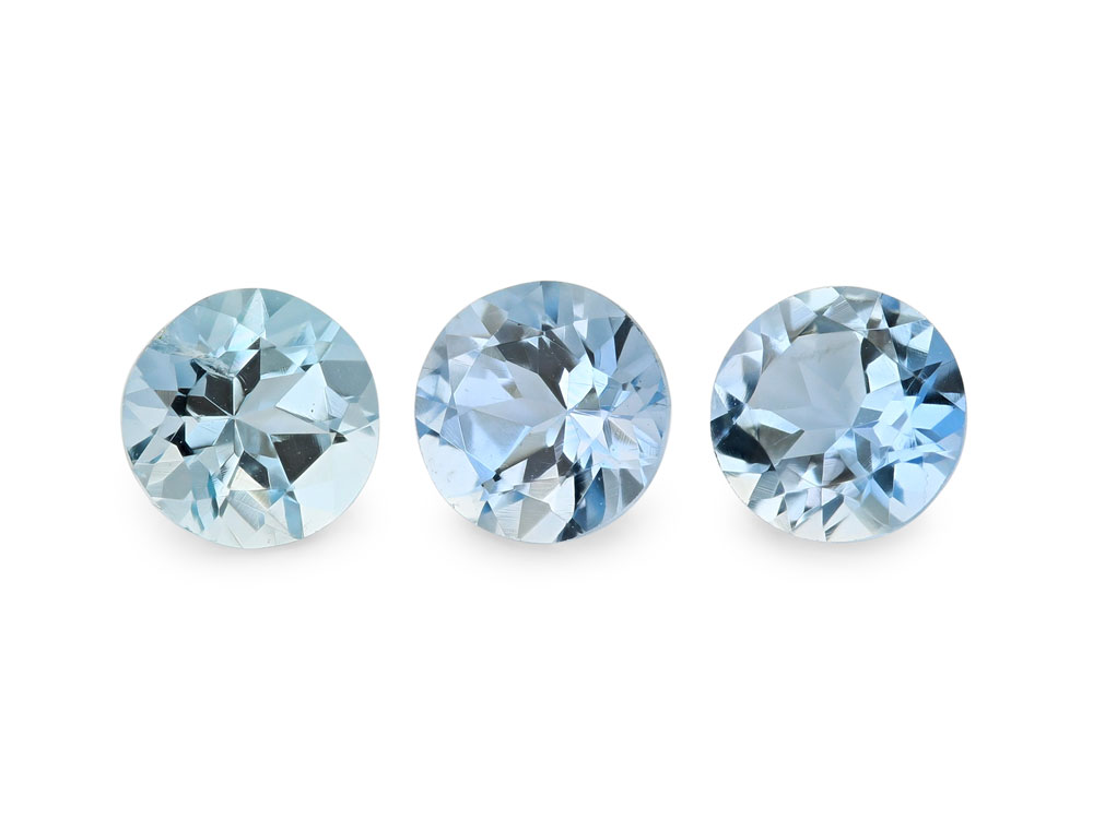 [BARB0450A] Aquamarine 4.50mm Round Mid Blue