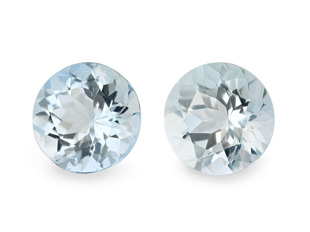 [BARB0650A] Aquamarine 6.50mm Round Light Blue