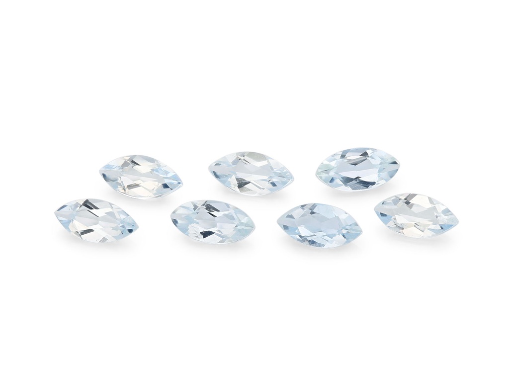 [BAMB0402A] Aquamarine 4x2mm Marquise Light Blue
