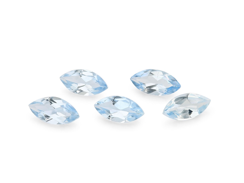 [BAMB0502A] Aquamarine 5x2.5mm Marquise Light Blue