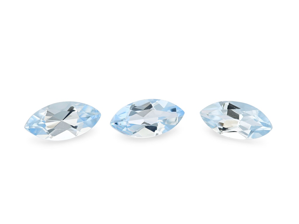 [BAMB0603] Aquamarine 6x3mm Marquise Mid Blue