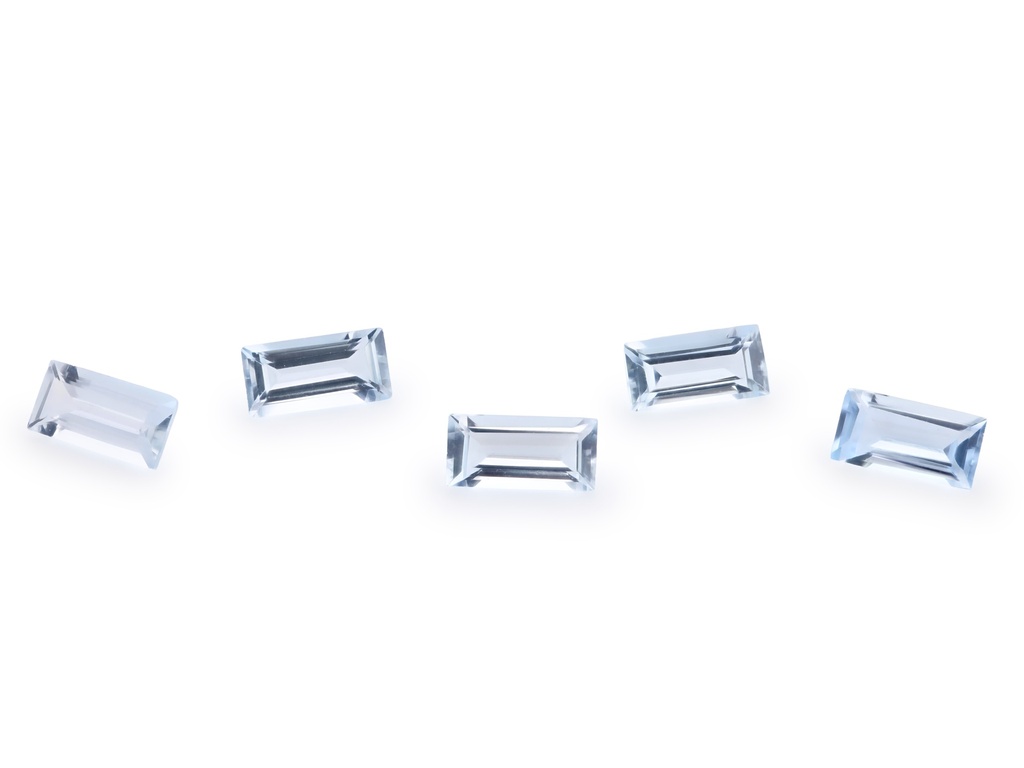 [BABS0603A] Aquamarine 6x3mm Baguette Mid Blue