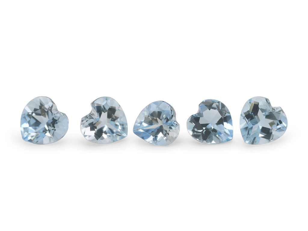 [BAHB0400] Aquamarine 4.00mm Heart Shape