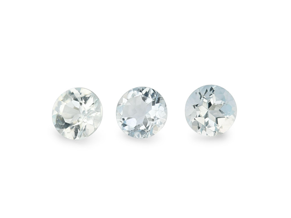 [BARB0325] Aquamarine 3.25mm Round Light to Mid
