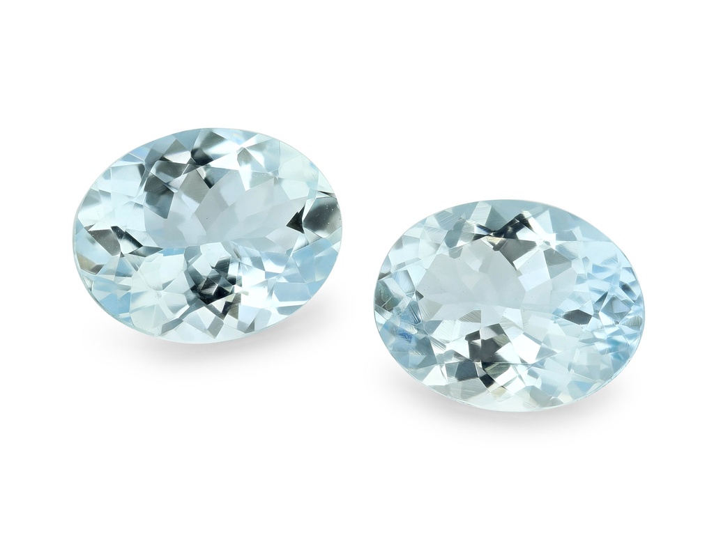 [BAVB0907A] Aquamarine 9x7mm Oval Mid Blue