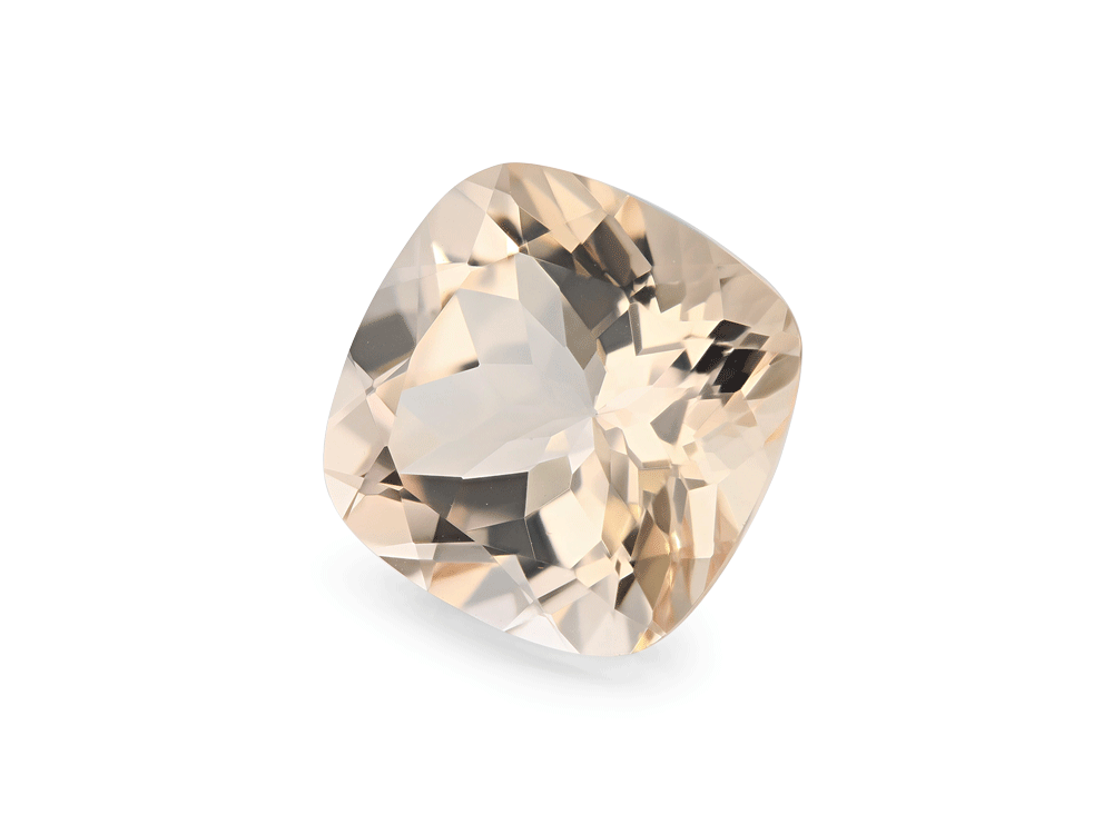 Morganite 12mm Square Cushion Apricot