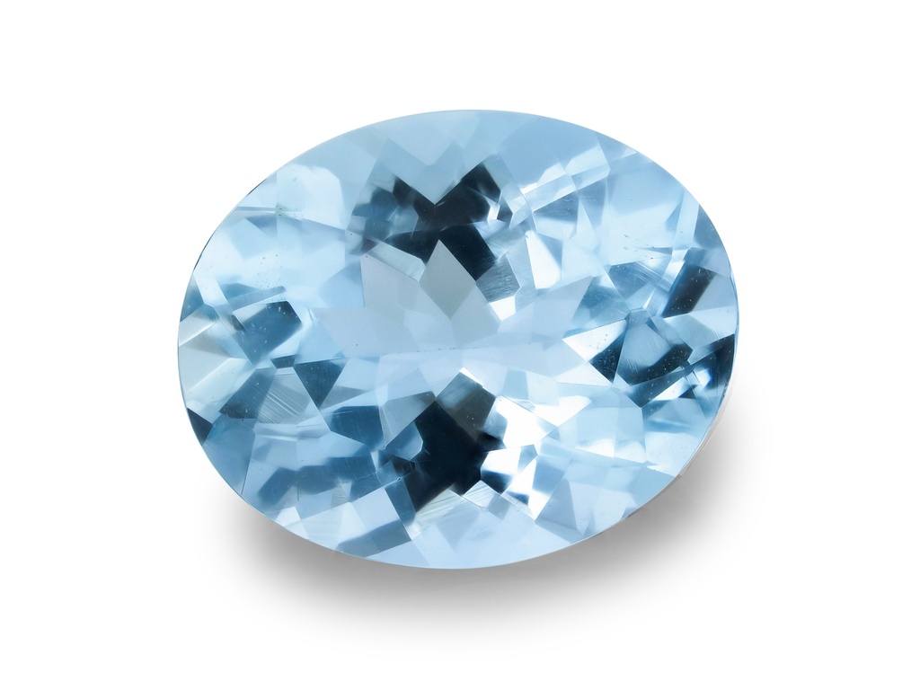 [BAVB1008X5] Aquamarine 9.8x8mm Oval Mid Blue