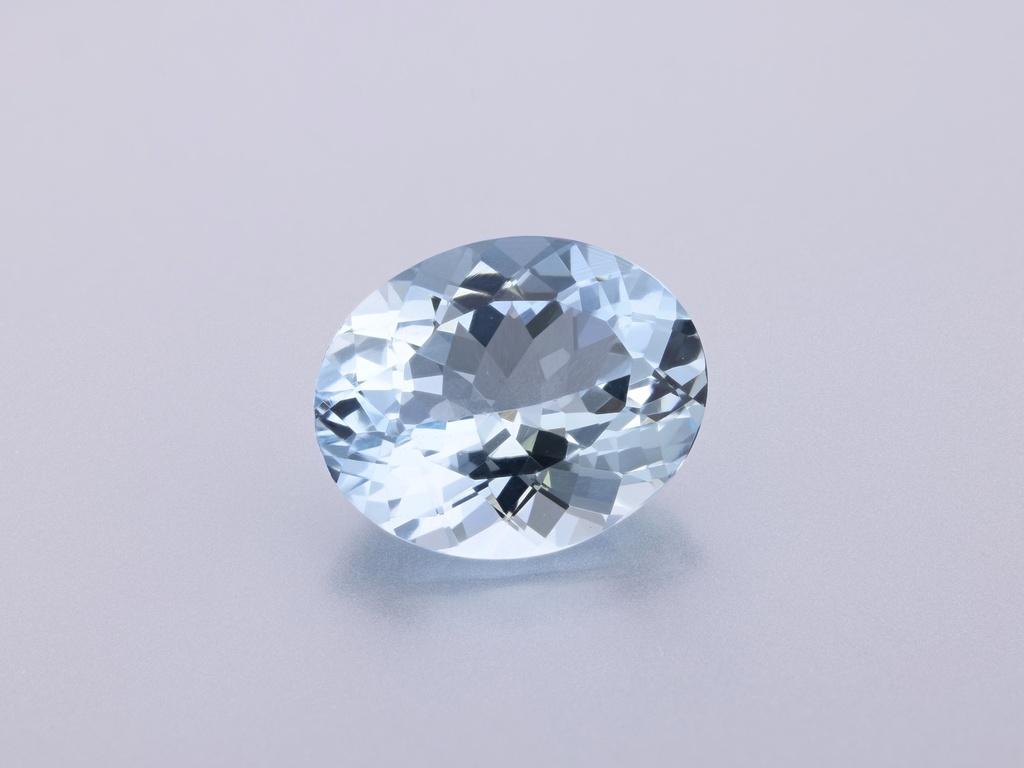 [BAVB1109X5] Aquamarine 11x8.8mm Oval Mid Blue