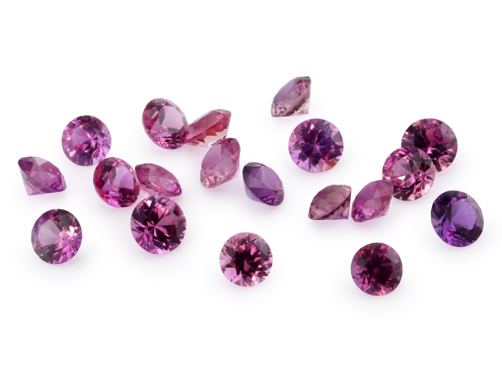 Ruby 2.25mm Round Pink Red