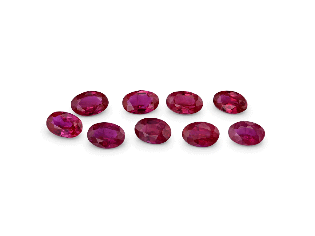[RKVB0302A] Ruby 3x2mm Oval Pink Red
