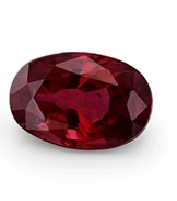 Ruby 5.37x4.50mm Oval Dark Red