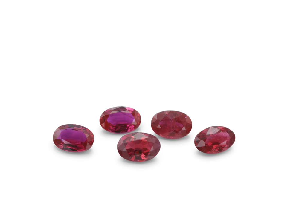 [RRVB0302B] Ruby 3x2mm Oval Red