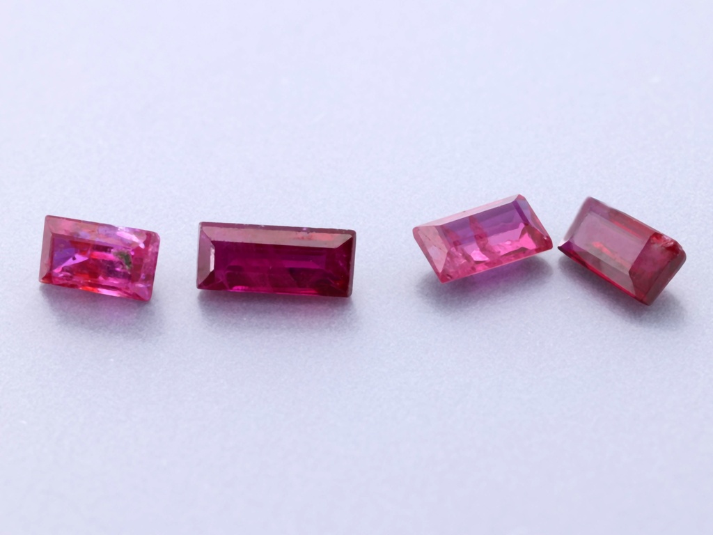 Ruby 3.5x1.5mm+/- Baguette Mixed Parcel LQ