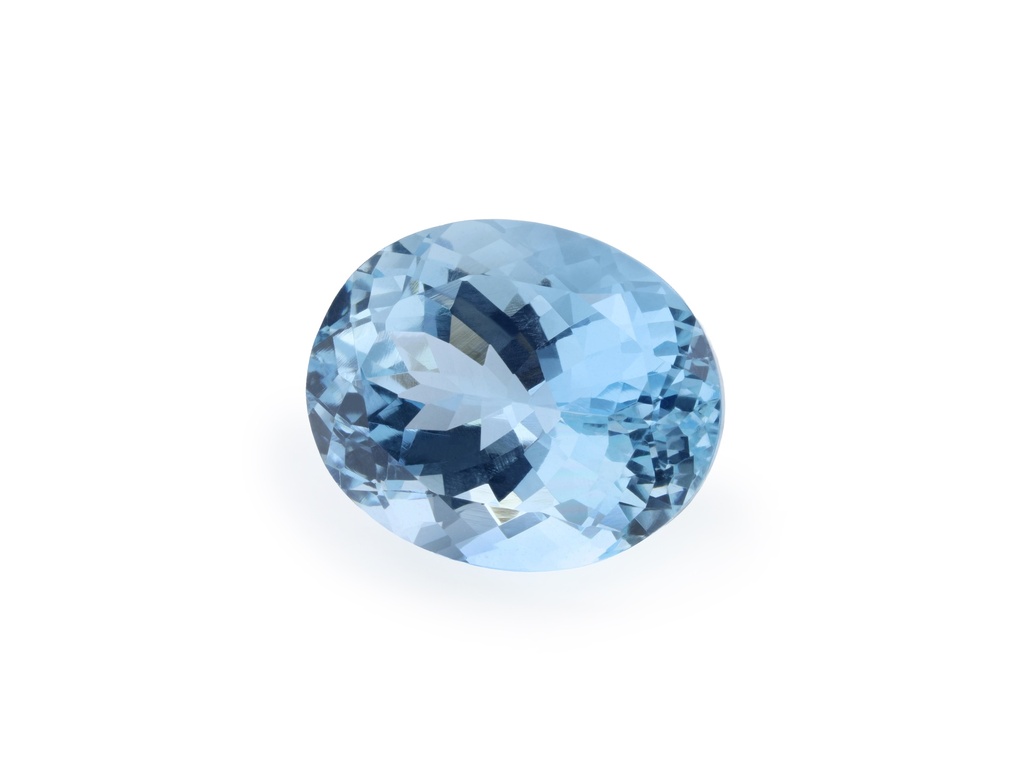 [BAVB1210X2] Aquamarine 12.1x10mm Oval Mid Blue