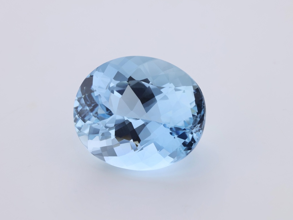 [BAVB1210X3] Aquamarine 12x10mm Oval Mid Blue