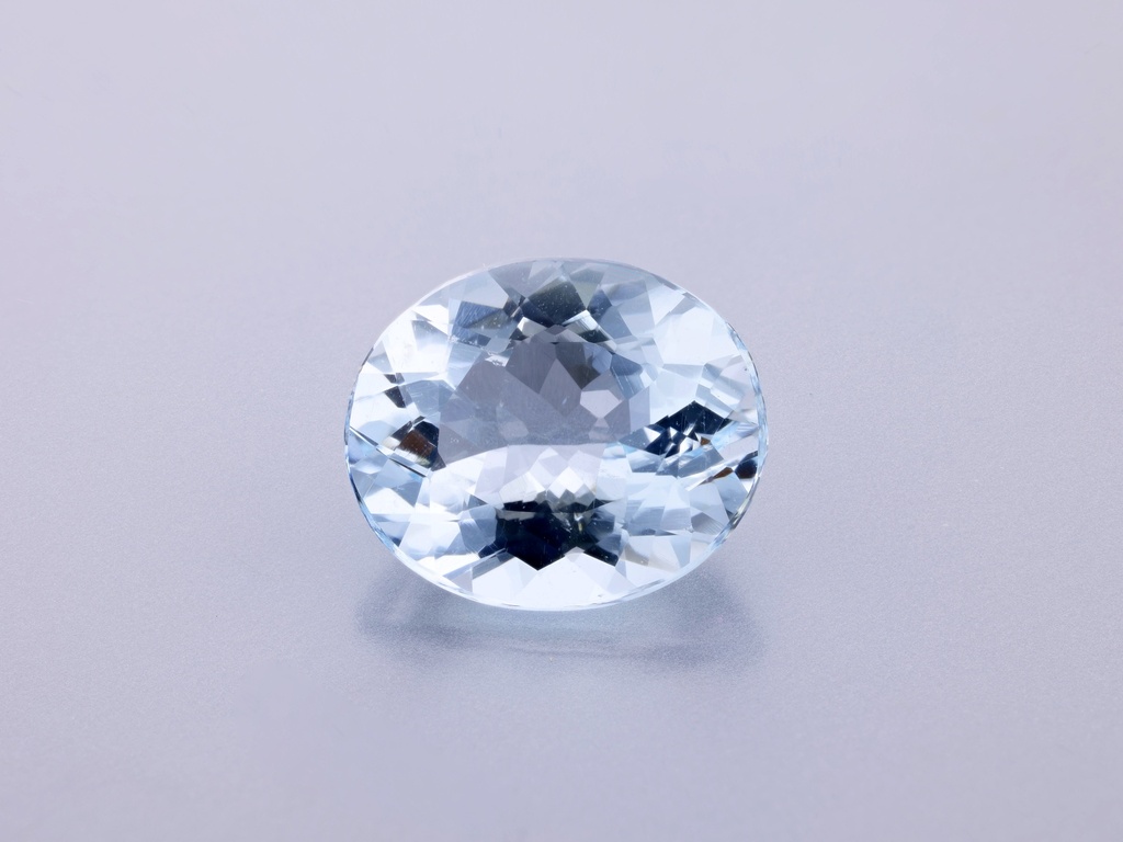 [BAVB1210X4] Aquamarine 11.9x10mm Oval Light Blue