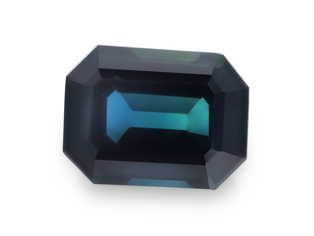 [SAOS0806X1] Australian Sapphire 8x6mm Emerald Cut Mid Blue