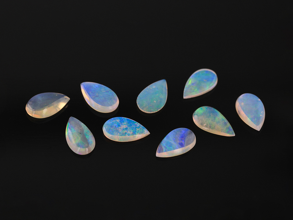 [NWPC0604] White Opal 6x4mm Pear Shape